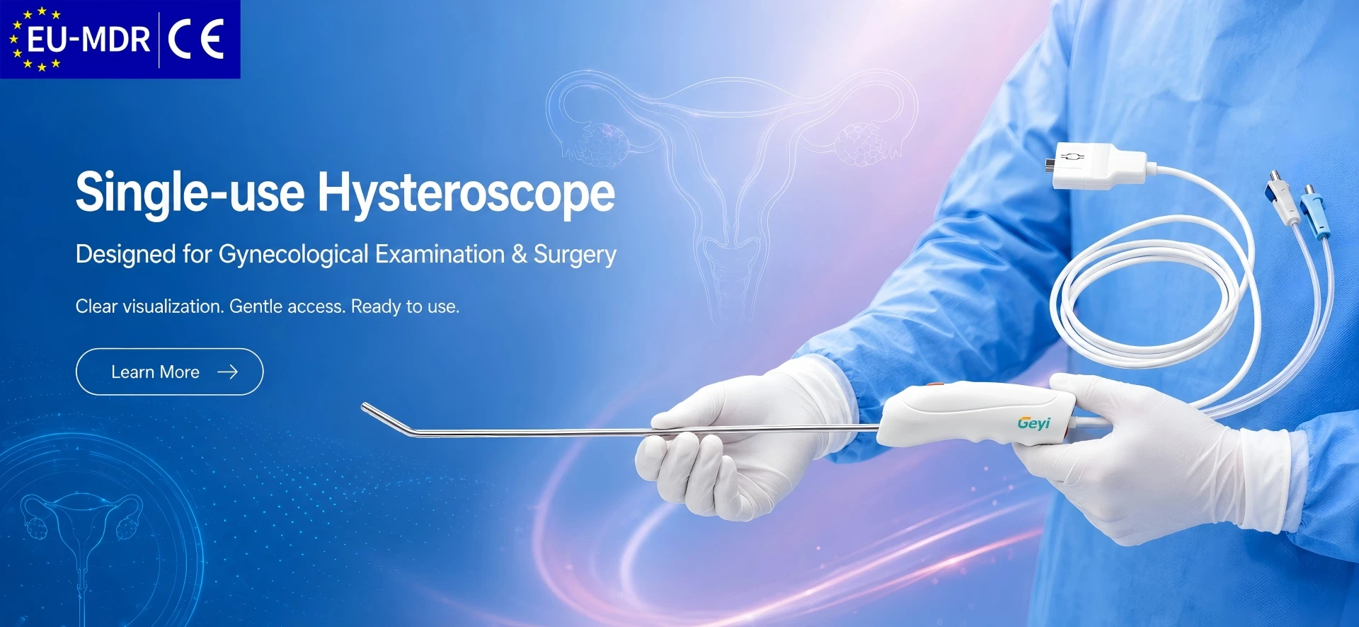 Single-use Digital Flexible Hysteroscope